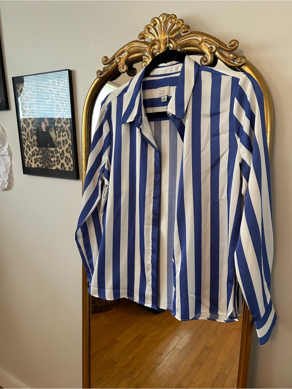A new day striped dress shirt